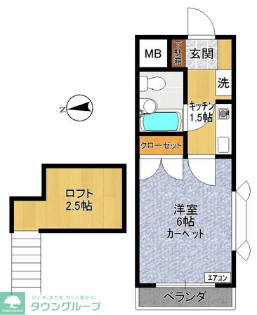 シャトーブランの物件間取画像